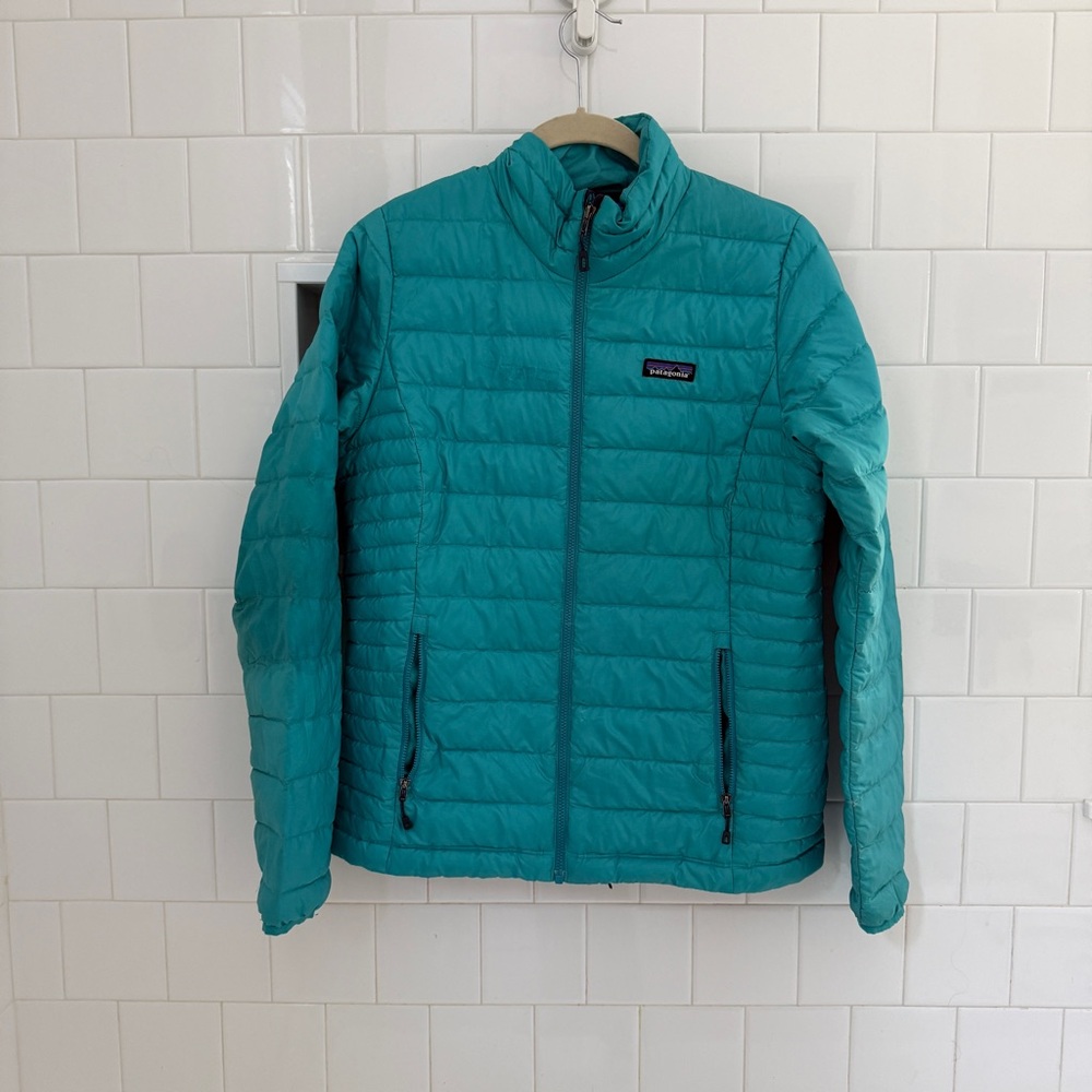 Patagonia Teal Puffer Jacket